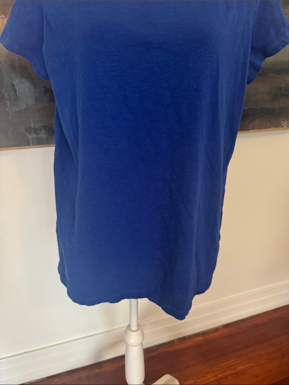 Talbots Classic Women's Crewneck Tee - Royal Blue Size X - Picture 3 of 10